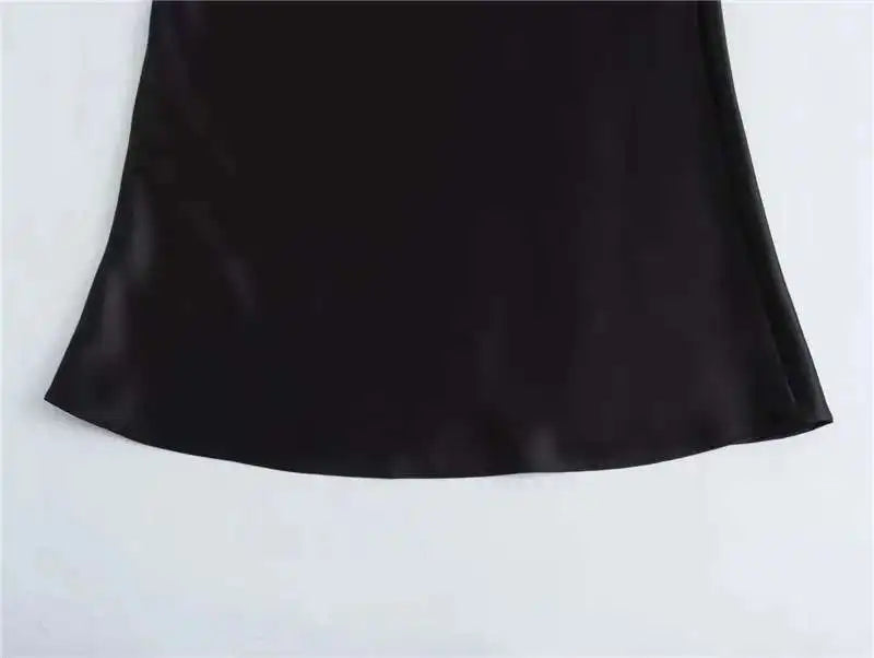 Women 2025 Satin Black Skirt Women High Waist Long Skirts for Women Summer White Midi Skirt Office Elegant Daily Skirts