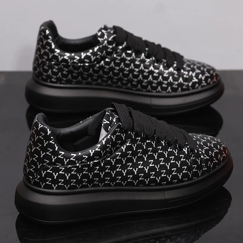 New Men's Shoes Couple's Small White Shoes Versatile Thick Soled Casual Shoes Men's Women's Sneakers Board Shoes Jogging Shoes