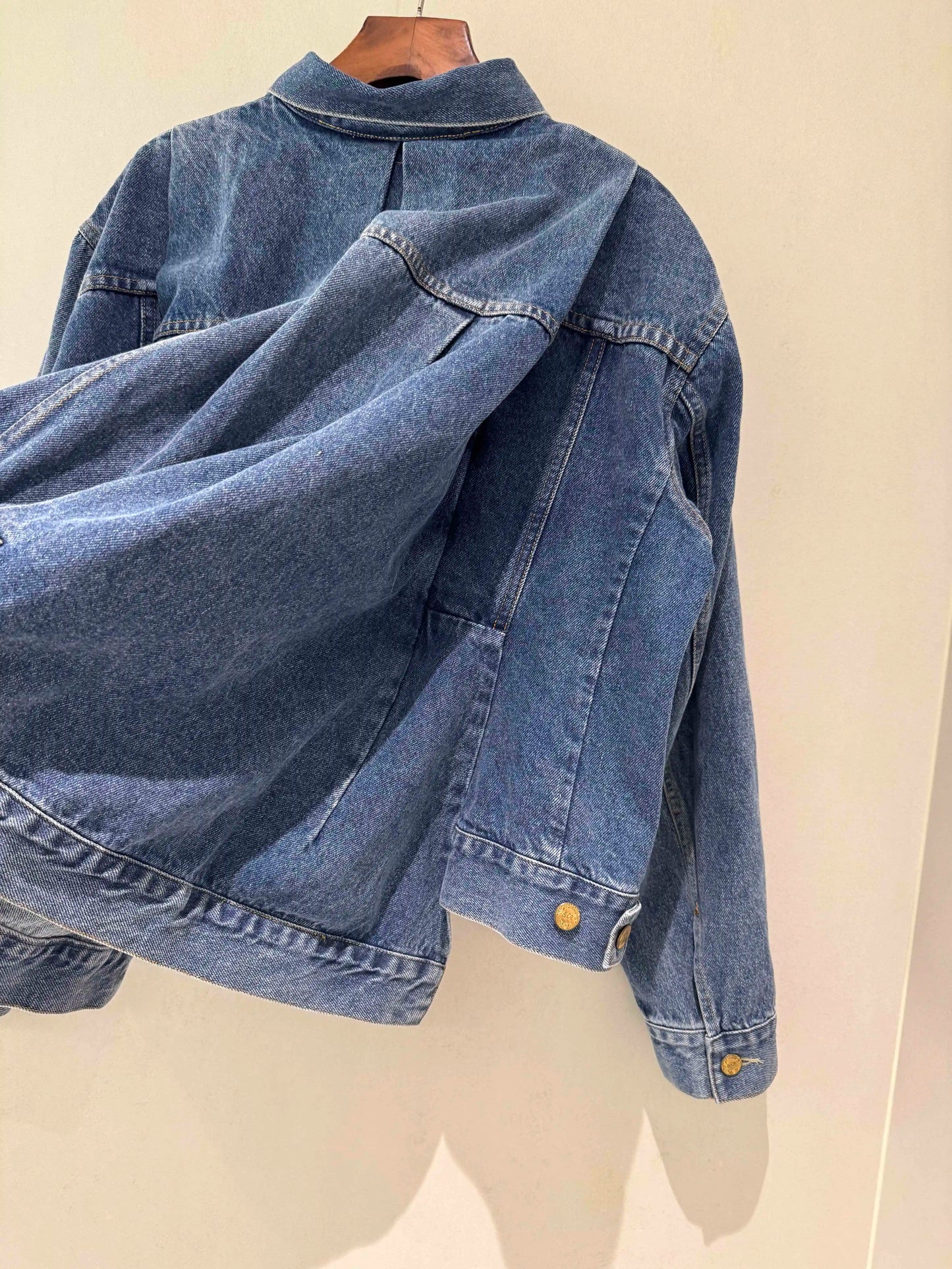 2025fw spring autumn new women's luxury high quality denim jacket female casual cowboy loose coat overcoat 2 color tutu