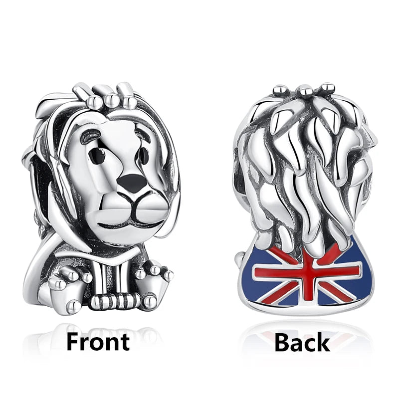 Original 925 Sterling Silver Charms Camera Suitcase London Bus Love Heart Beads Fit Bracelets Necklaces DIY Jewelry Women