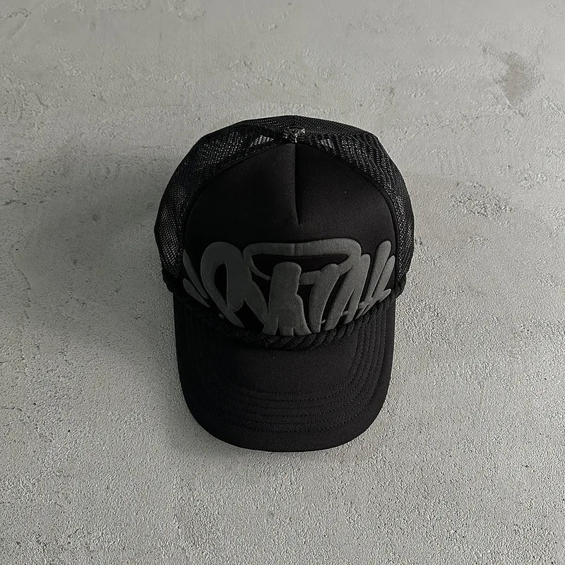 Unisex Sy Letter Printed Baseball Net Caps Spring and Summer Outdoor Adjustable Casual Hats Sunscreen Hat