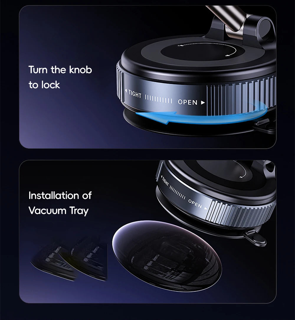 360° Rotation Car Dashboard Holder Magnetic Suction Cup Holder Foldable Kitchen Lazy Phone Bracket For iPhone Android Smartphone