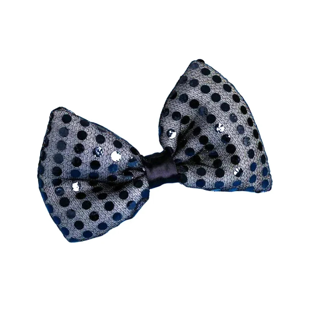 10pcs Blinking Light Up Sequin Bow Tie Necktie Gift Glow Party Luminous Neck Wear Cosplay Birthday Halloween
