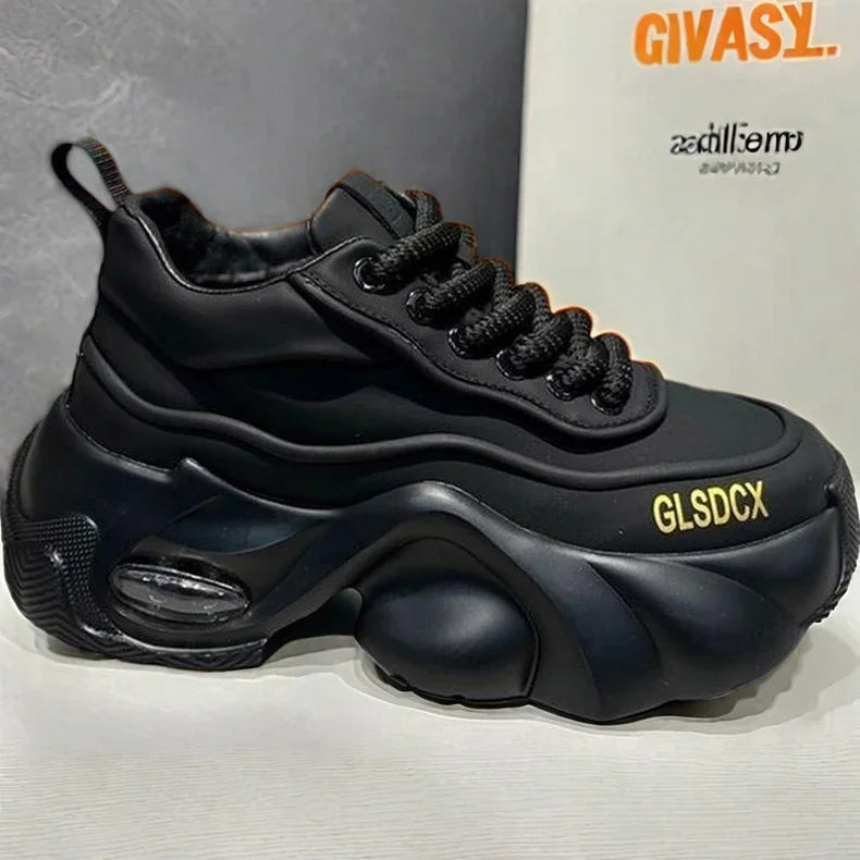 2025 Designer Style Mens Shoes Outdoors Comfortable Men Thick Platform Sneakers Fashion Casual Elevator Shoes New Trainers Tenis