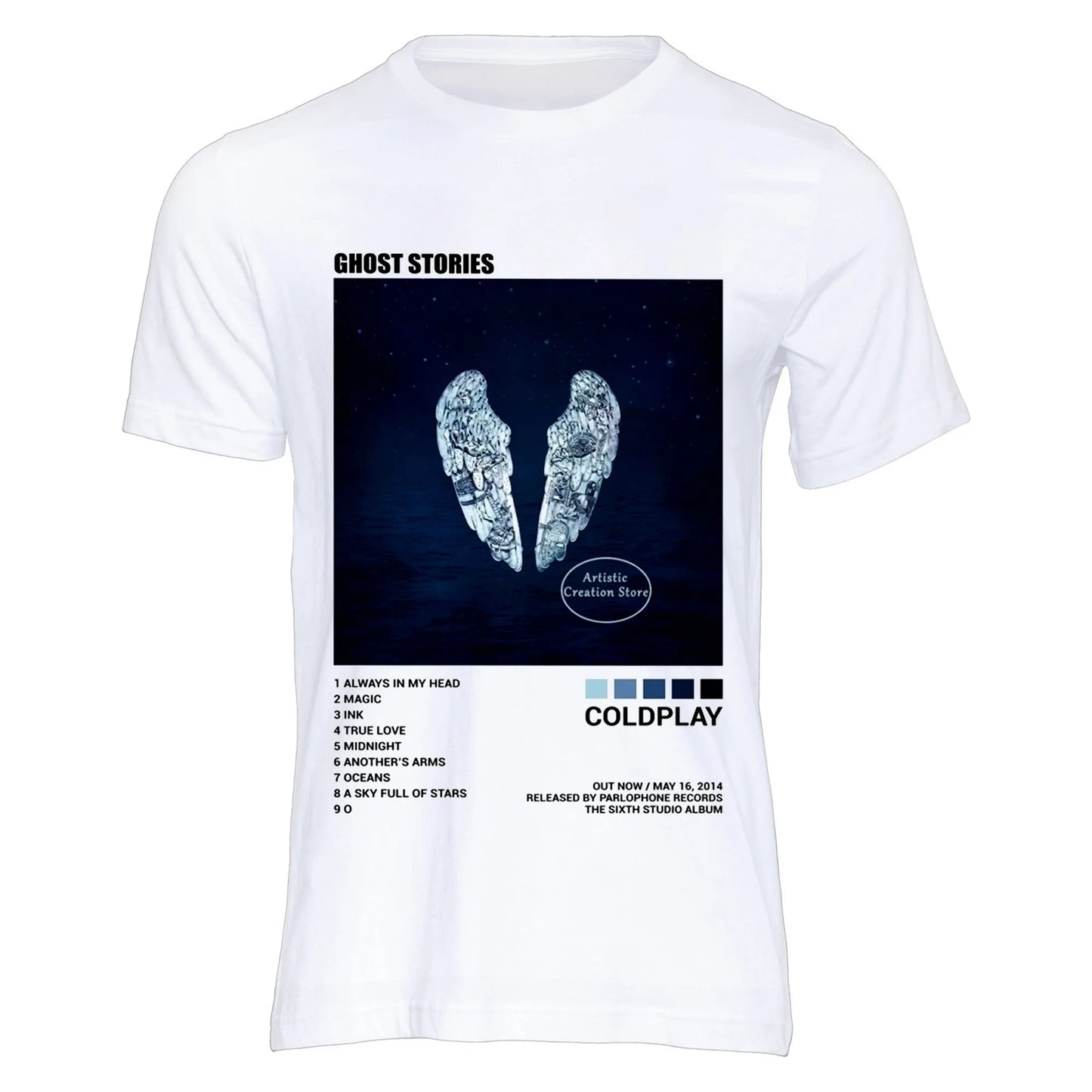 Cold-play Music of The Spheres World Tour 2025 Tshirts Cotton Tees Heavy Mental Fashion Graphic T-shirt Short Sleeve Unisex Tops