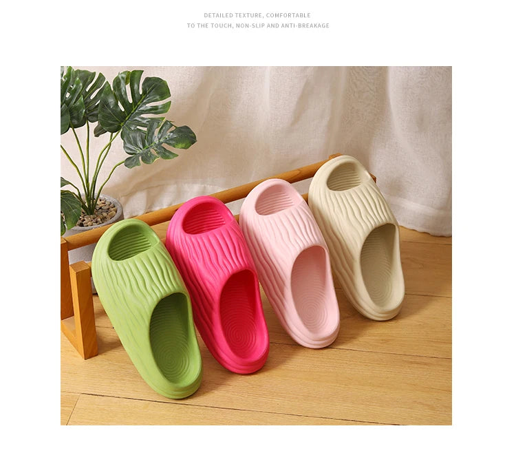Women's Super Soft Eva Thick Platform Slides Minimalist And Comfortable Indoor Bathroom Non-Slip Slippers Women's Slippers