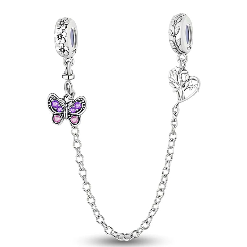 Fit Pan 925 Original Bracelets Love Heart Flower Four Leaf Clover Turtle 925 Silver Charms Beads DIY Birthday Jewelry Gift