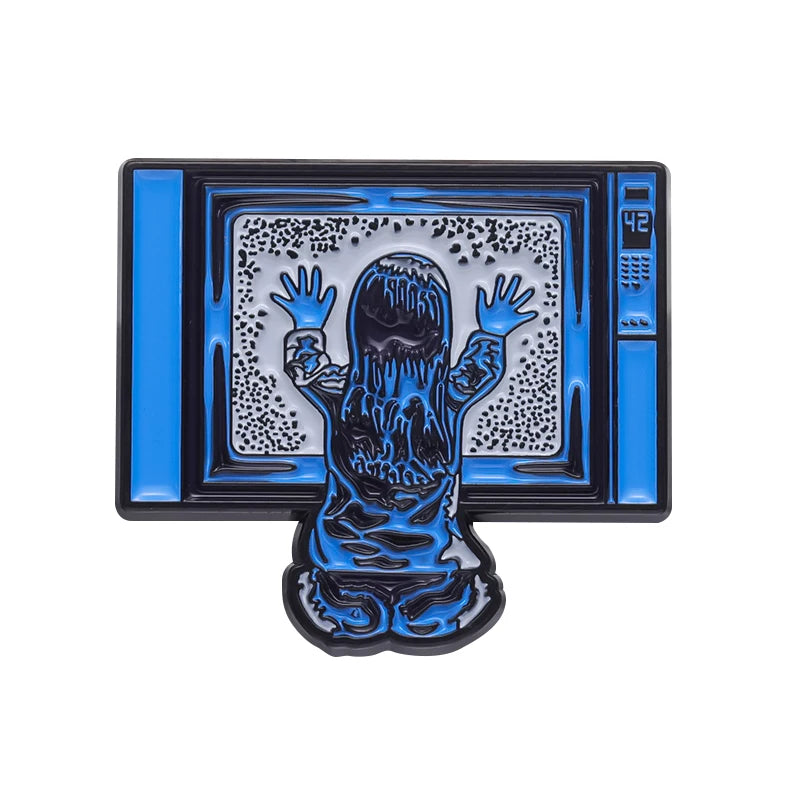 Horror Movie TV Set Enamel Pins Custom Punk Halloween Film Television Badge Lapel Sick Sad World Brooch Backpack Jewelry