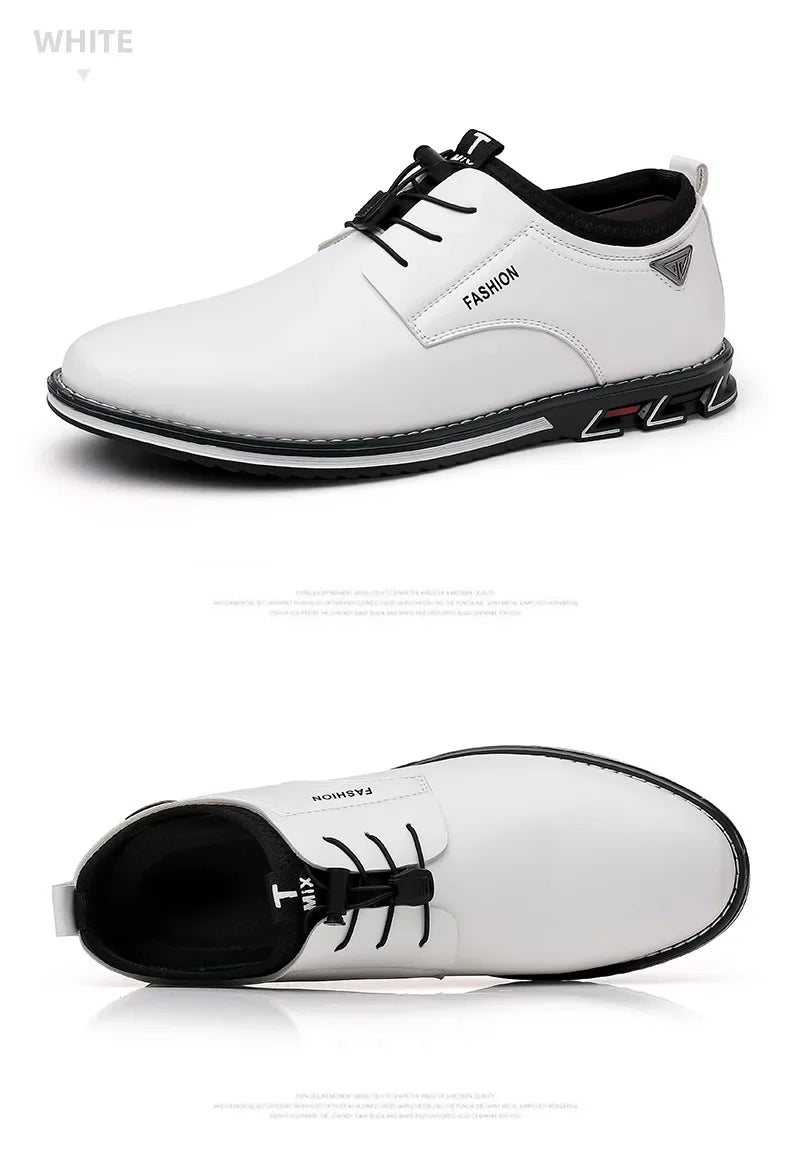 Shoes Men Dress Slip on Mens Casual Oxford Shoe Moccasin Male Footwear Pointed Toe Shoes for Men Flat Zapatillas Hombre 2025