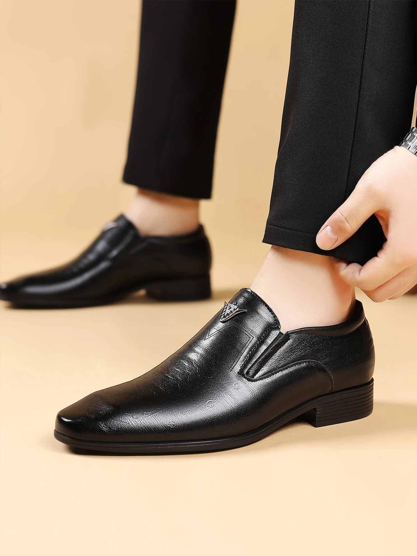 Men's Dress Shoes, Oxford Shoes, Uniform Business Casual Shoes, Formal Soft Classic Wedding Casual Shoes