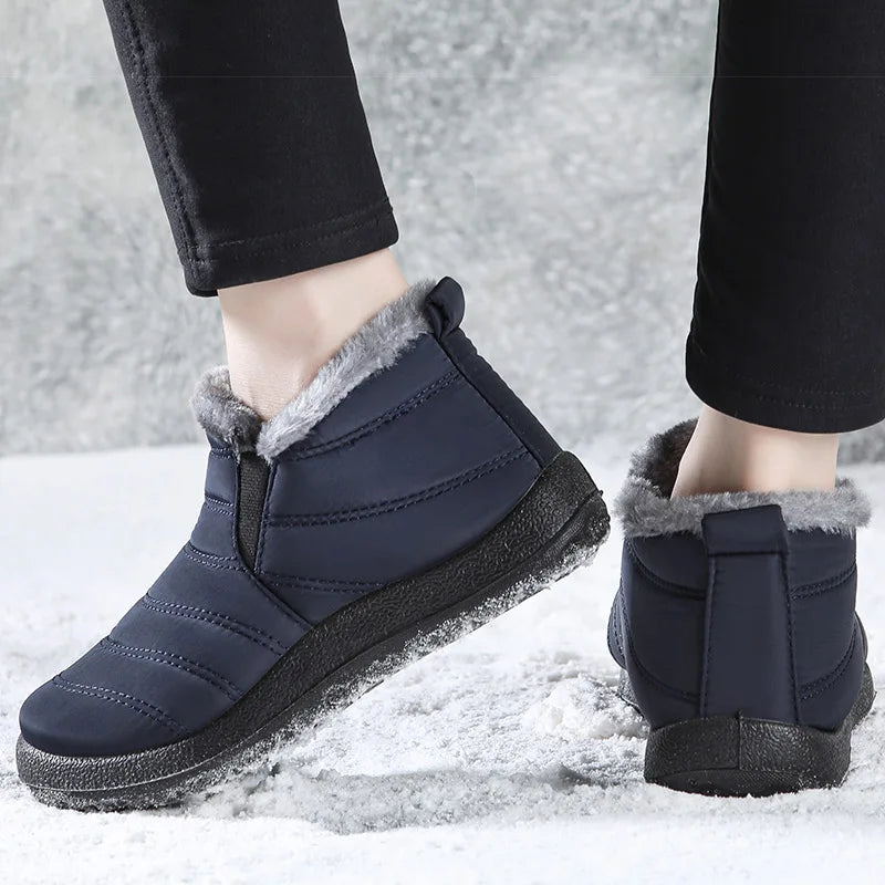 Men's Sneakers Warm Winter Sneakers With Fur Shoes Man Casual Sneaker Slip On Winter Shoes For Men Loafers 2025 Casual Shoes