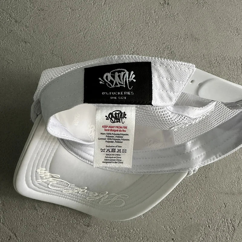 Unisex Sy Letter Printed Baseball Net Caps Spring and Summer Outdoor Adjustable Casual Hats Sunscreen Hat