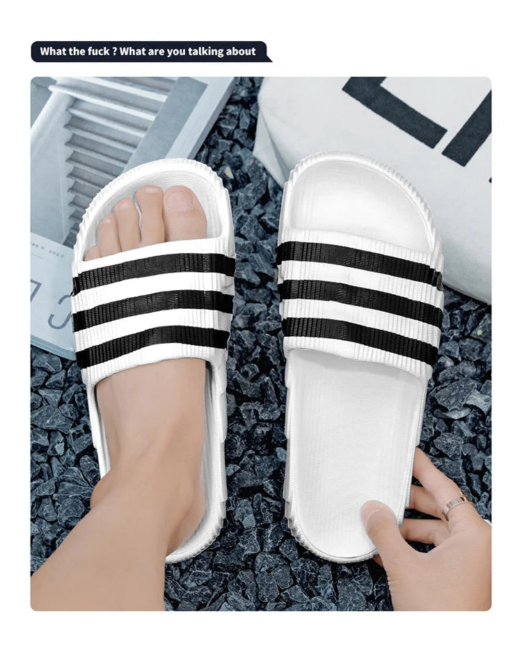 Fashion men's summer light EVA slippers massage slippers indoor and outdoor sandals new non-slip shower slippers women 36-46