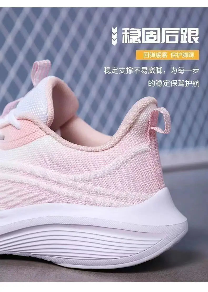 2025 Breathable Lace-up Running Shoes for Women Air Cushion Athletic Sneakers Lightweight Air Mesh Outdoor Sports Training Shoes