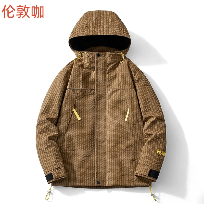 Spring and Autumn Outdoor Sports Outing Camping Storm Jacket Men's and Women's Waterproof Windproof Ski Mountaineering Jacket