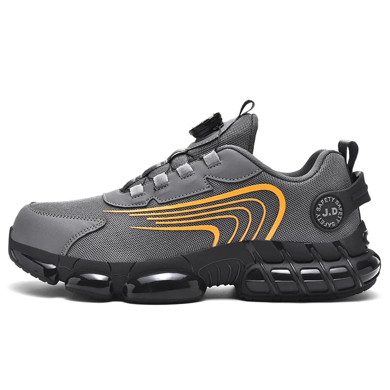 Men's Military Tactical Boots Army Boots Men Side Zipper Military Boots Men Anti-Slip Ankle Boots Work Safety Shoes Hiking Shoes