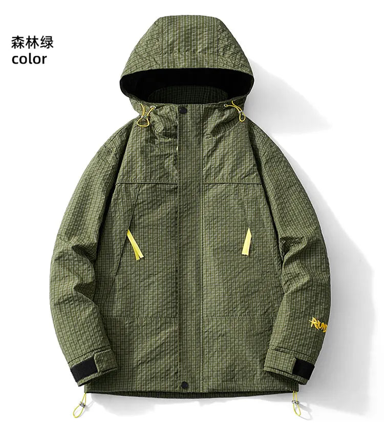 Spring and Autumn Outdoor Sports Outing Camping Storm Jacket Men's and Women's Waterproof Windproof Ski Mountaineering Jacket