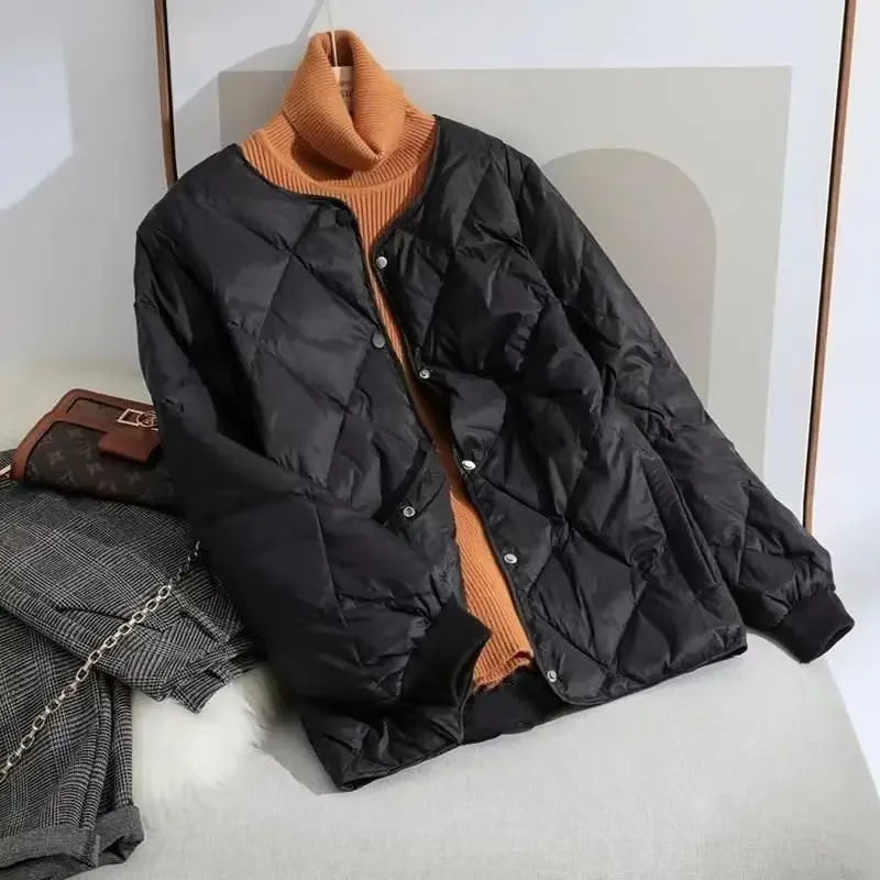 New Autumn Winter Jacket Parkas Warm Quilted Lightweight Women Coat Cotton Padded Jacket Cheap Wholesale Women's Clothing