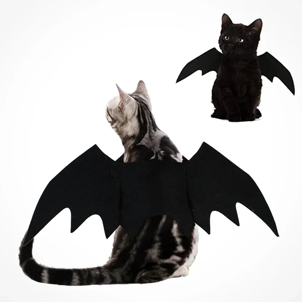 Fashion Cat Clothes Bat Wings Funny Dog Costume Artificial Wing Pet Cosplay Prop Halloween Christmas Cat Costume Pet Products