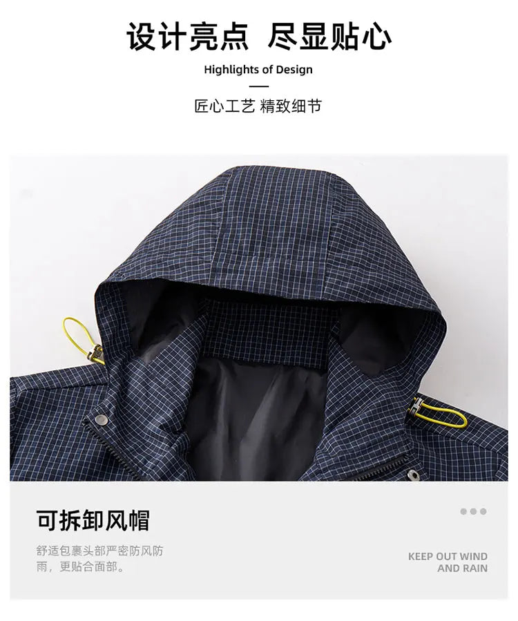 Spring and Autumn Outdoor Sports Outing Camping Storm Jacket Men's and Women's Waterproof Windproof Ski Mountaineering Jacket