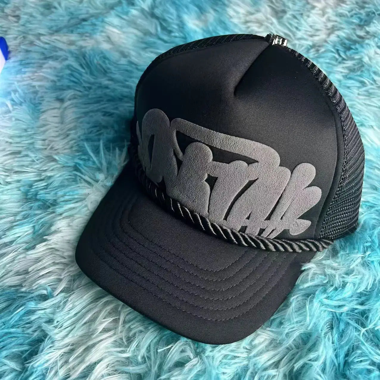 Unisex Sy Letter Printed Baseball Net Caps Spring and Summer Outdoor Adjustable Casual Hats Sunscreen Hat