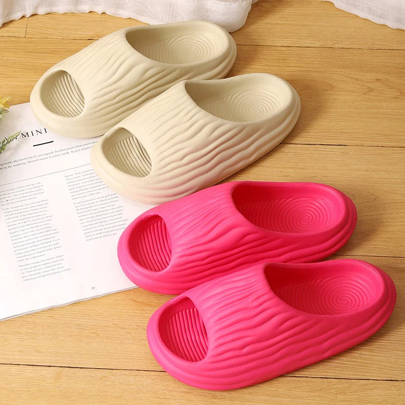 Women's Super Soft Eva Thick Platform Slides Minimalist And Comfortable Indoor Bathroom Non-Slip Slippers Women's Slippers