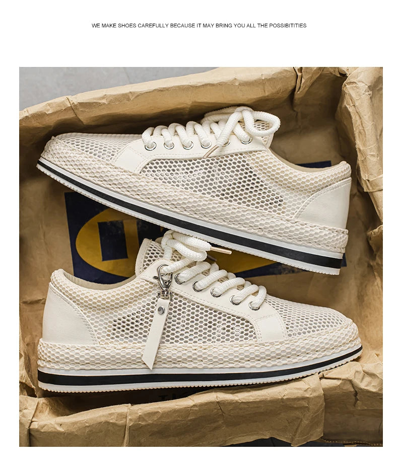 CYYTL Summer Shoes For Men Mesh Sneakers Casual Breathable Outdoor Running Tennis Sports Hiking Luxury Platform Designer Loafers