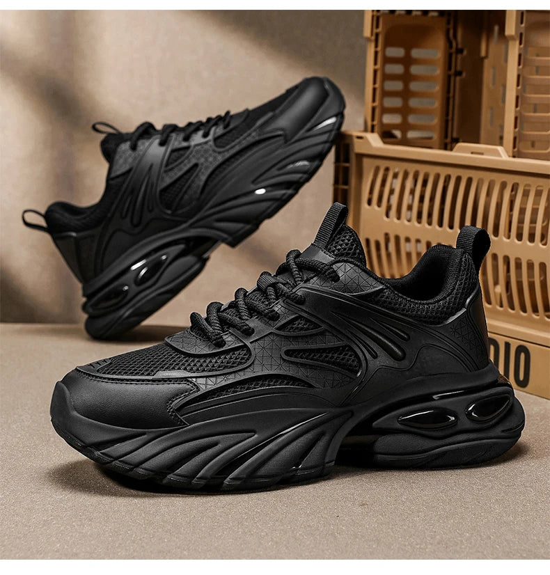 Men's light breathable casual sports shoes four seasons new soft sole anti-slip fashion outdoor running shoes students sneakers
