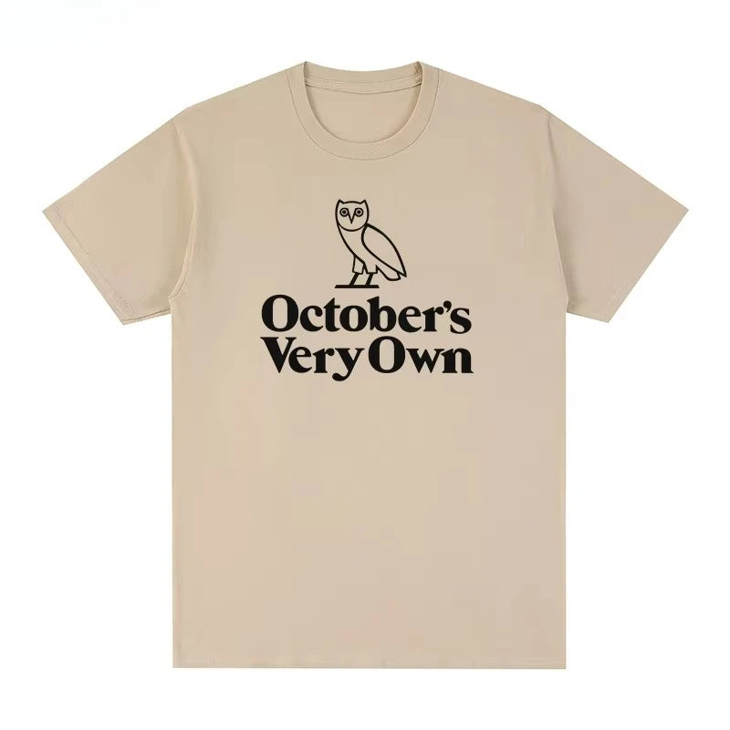 2025 Summer New OVO T-shirt Drake Tee Printed Graphic Fashion Casual High Quality Breathable Cotton Round Oversize T-shirt