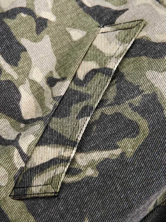 Street Style Warm Leaf Camouflage Plus Velvet Hooded Jacket Womens Mens Camouflage Zipper Jacket with Faux Fur Casual Coats
