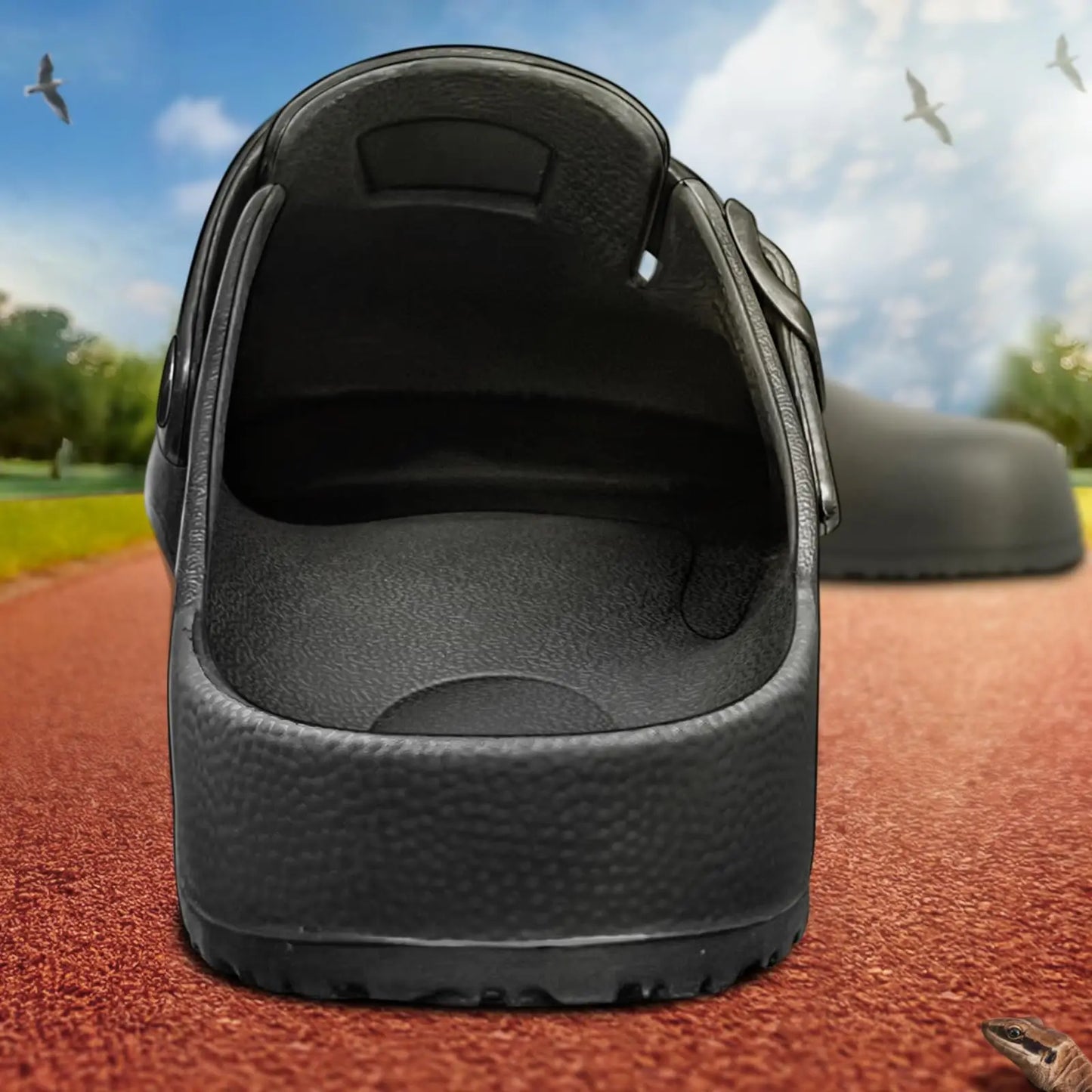 KIDMI Men Clogs Slippers Men's and Women's Slip-Resistant Work Shoes Outdoor Waterproof Nonslip Kitchen Shoes Clean Chef Shoes