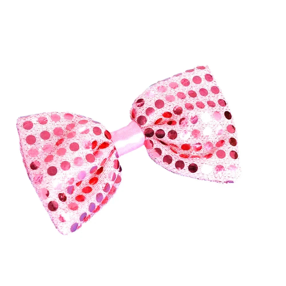 10pcs Blinking Light Up Sequin Bow Tie Necktie Gift Glow Party Luminous Neck Wear Cosplay Birthday Halloween