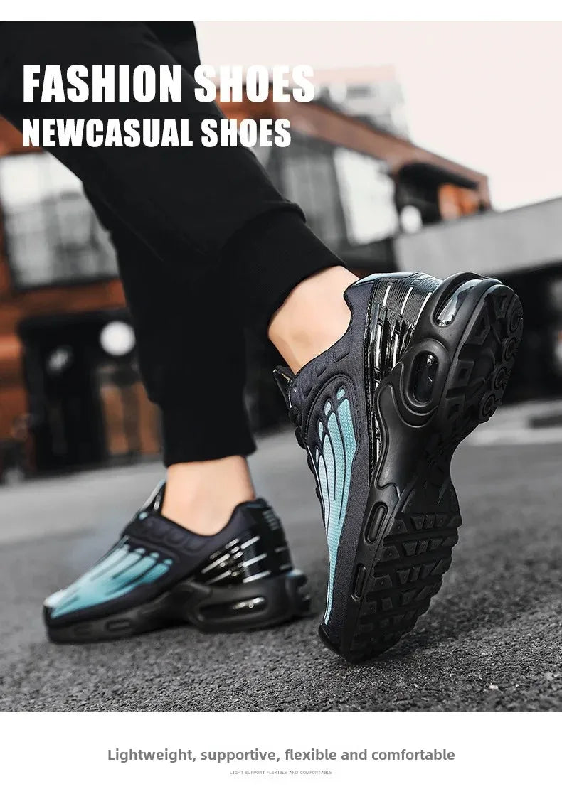 2024 New Spring Large Size Couple Air Cushion Sports Shoes Student Running Shoes Men Casual Trendy Sport Shoes Breathable