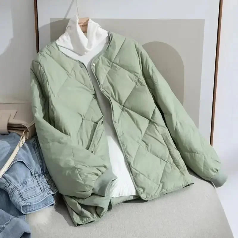 New Autumn Winter Jacket Parkas Warm Quilted Lightweight Women Coat Cotton Padded Jacket Cheap Wholesale Women's Clothing