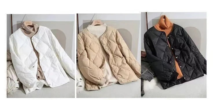 New Autumn Winter Jacket Parkas Warm Quilted Lightweight Women Coat Cotton Padded Jacket Cheap Wholesale Women's Clothing