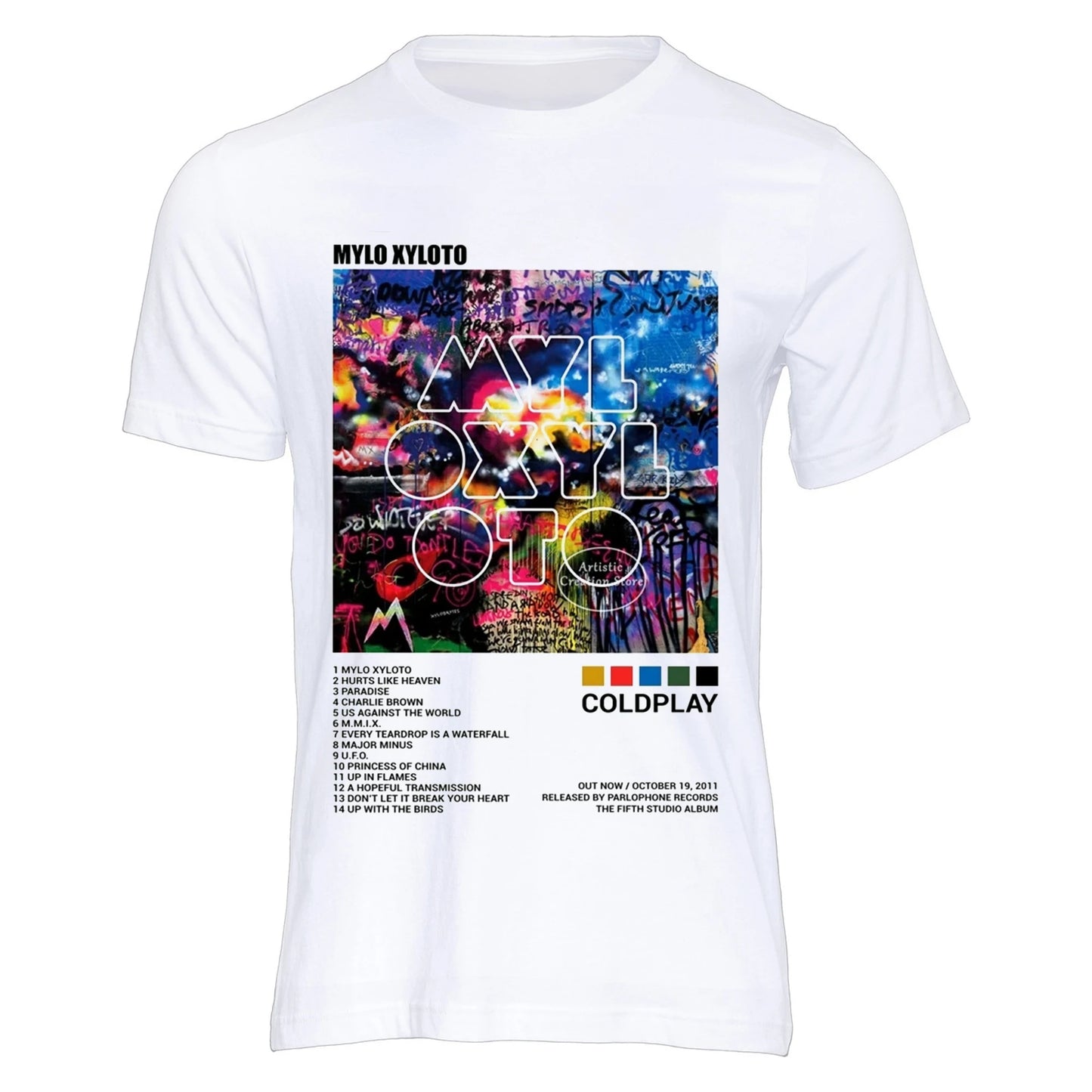 Cold-play Music of The Spheres World Tour 2025 Tshirts Cotton Tees Heavy Mental Fashion Graphic T-shirt Short Sleeve Unisex Tops