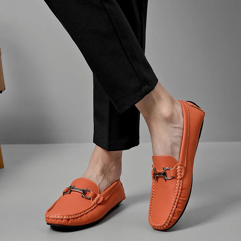 YRZL Mens Loafers Casual Slip On Comfortable Shoes for Men PU Leather Lightweight Non Slip Walking Sneakers Outdoor Shoes