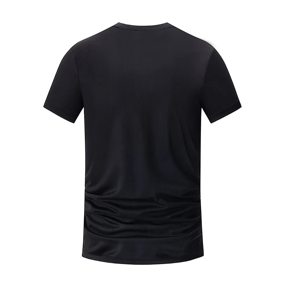 1/2/4/6-piece Men's Seasonal Sports Style Gradient Quick Drying Multi-color Short Sleeved Top Casual Running Black Shorts Set