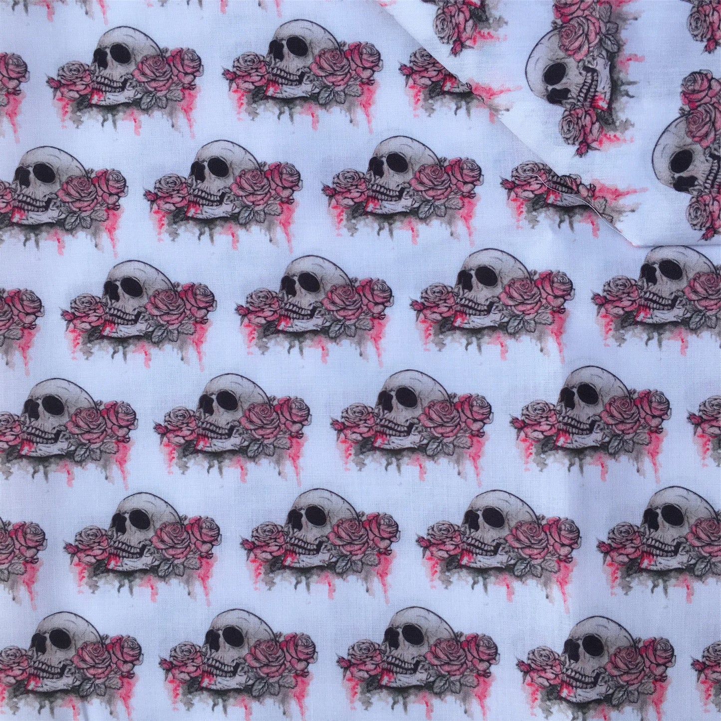 Halloween Skull Bone Skeleton Printed Polyester Pure Cotton Material Patchwork Tissue Sewing Quilting Fabrics Needlework DIY