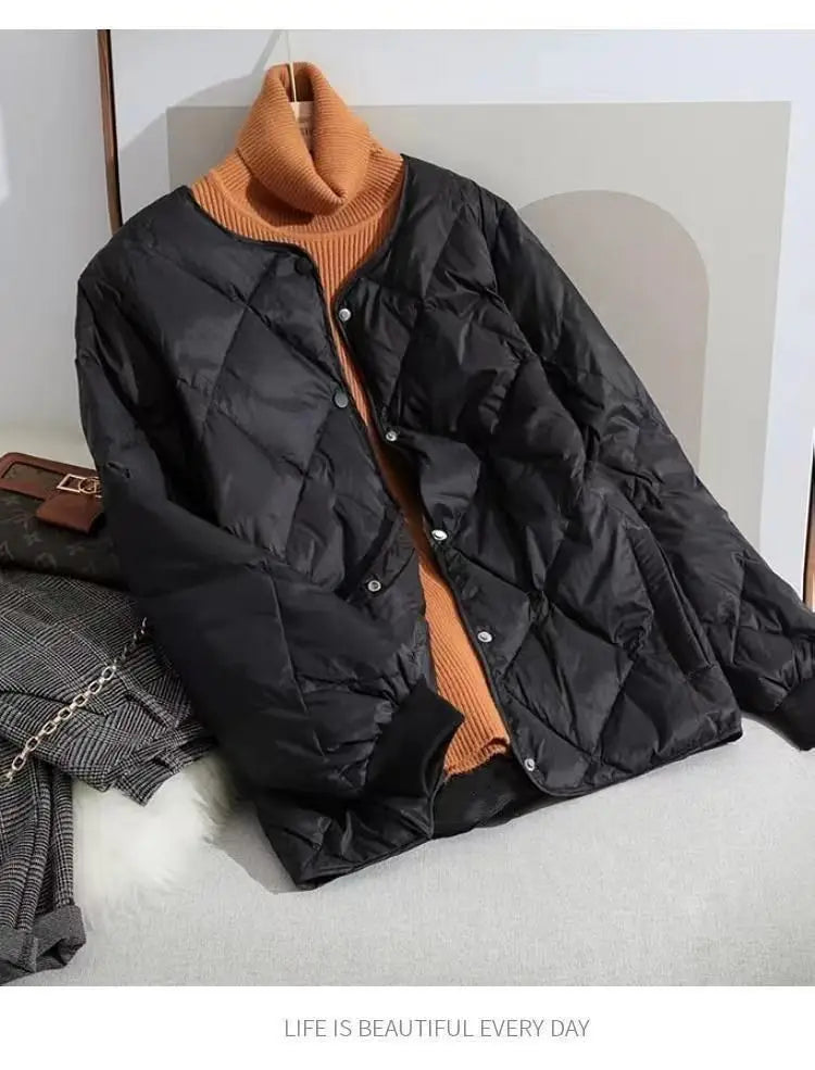 New Autumn Winter Jacket Parkas Warm Quilted Lightweight Women Coat Cotton Padded Jacket Cheap Wholesale Women's Clothing