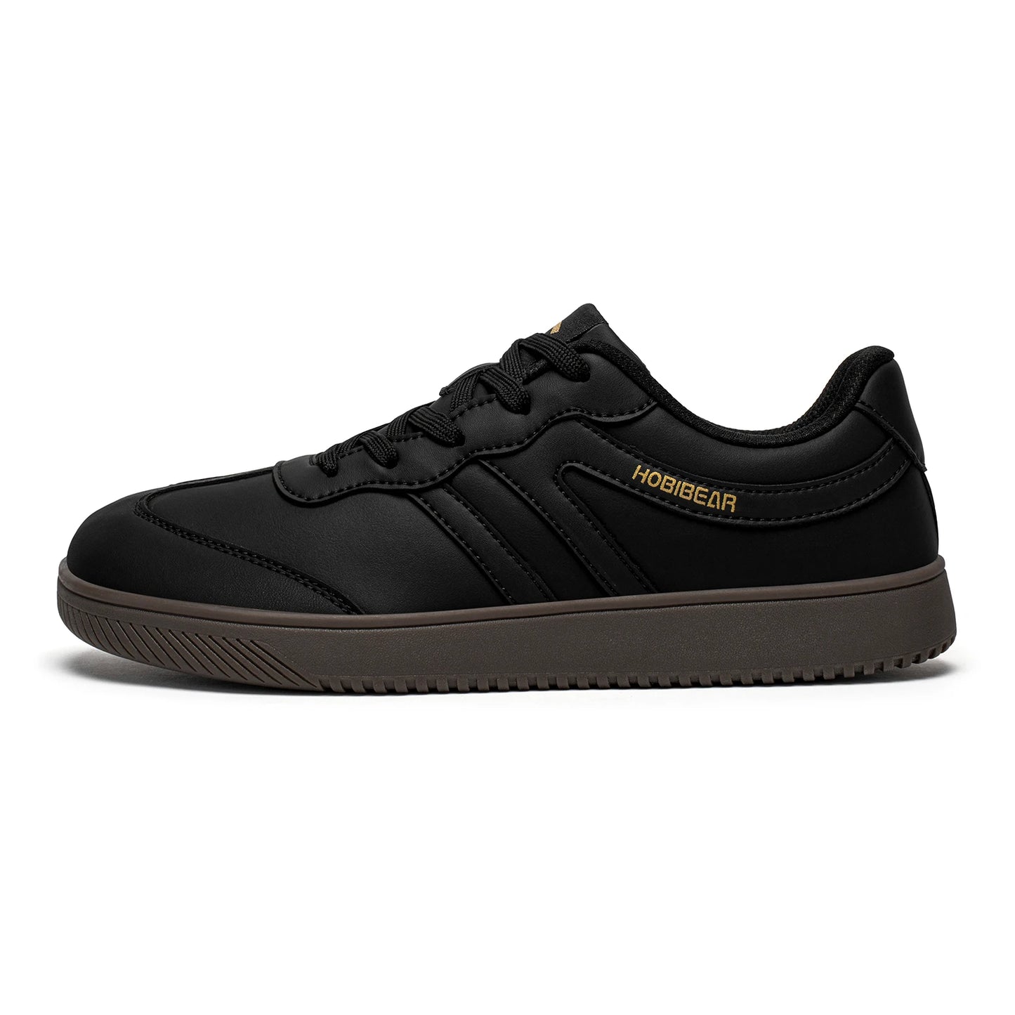 HOBIBEAR Unisex Wide Toe Shoes Artificial Leather Sneakers Casual Lace Up Retro Fashion Shoes for Women Men