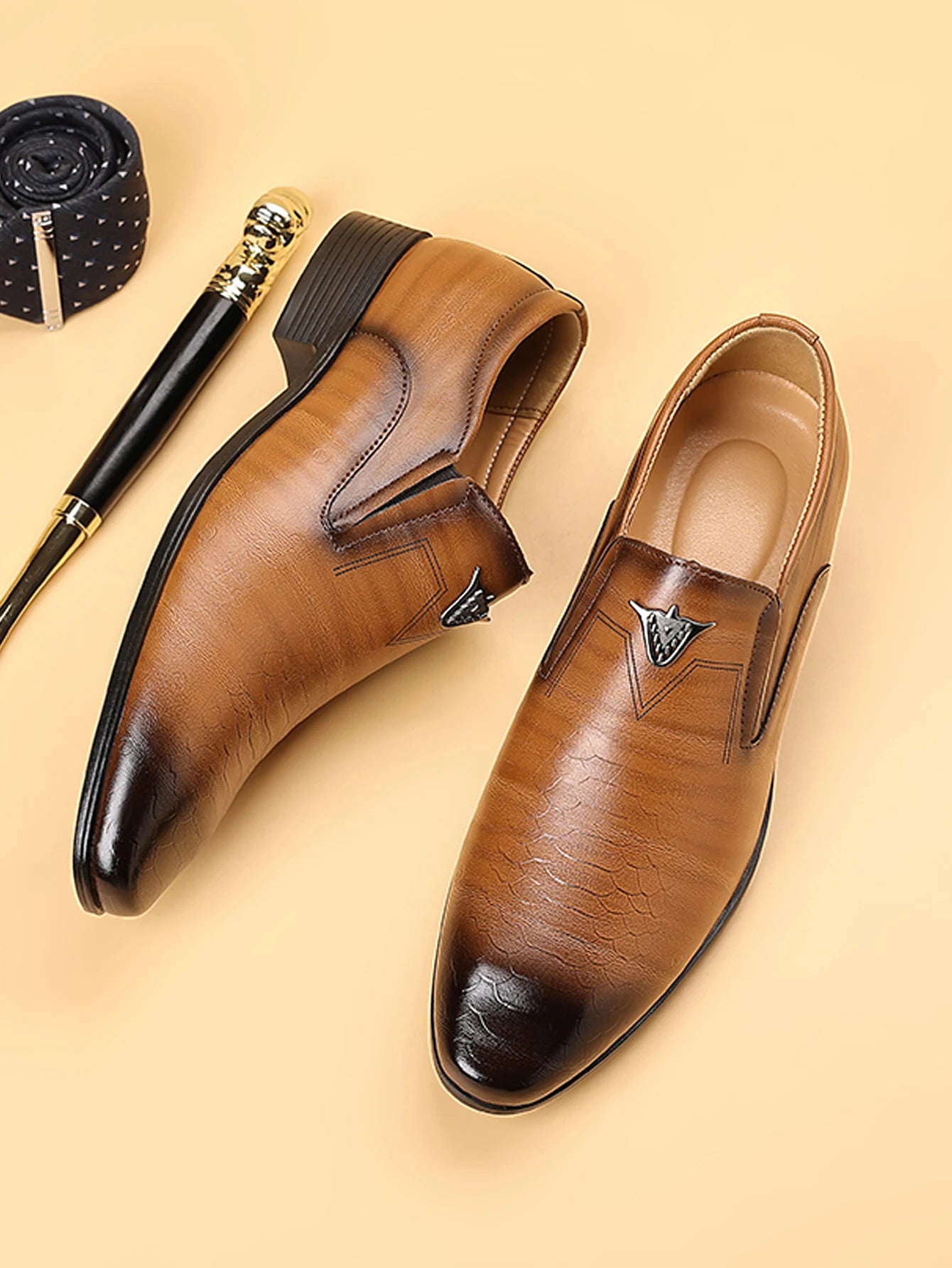 Men's Dress Shoes, Oxford Shoes, Uniform Business Casual Shoes, Formal Soft Classic Wedding Casual Shoes