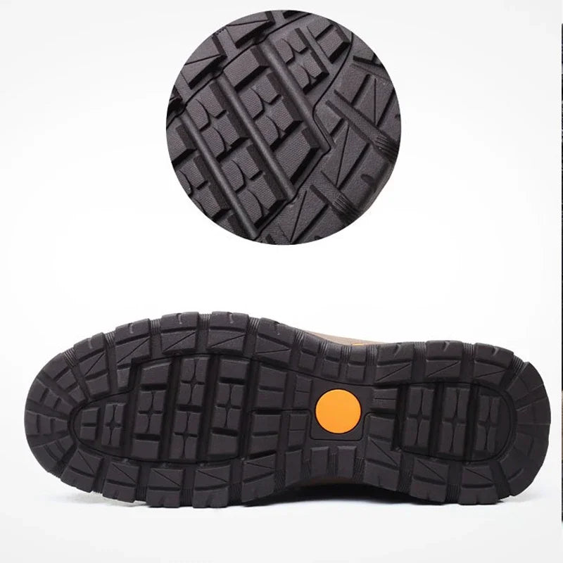 Lightweight Odor-proof Outdoor Wear-resistant Non-slip Hiking Shoes Men Leather PU Casual Shoes Men's Sports Shoes Zapatillas