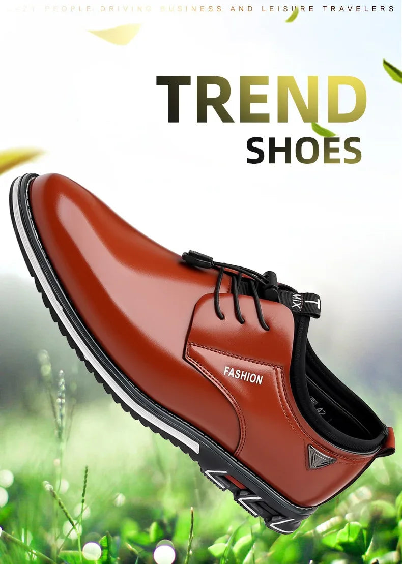 Shoes Men Dress Slip on Mens Casual Oxford Shoe Moccasin Male Footwear Pointed Toe Shoes for Men Flat Zapatillas Hombre 2025
