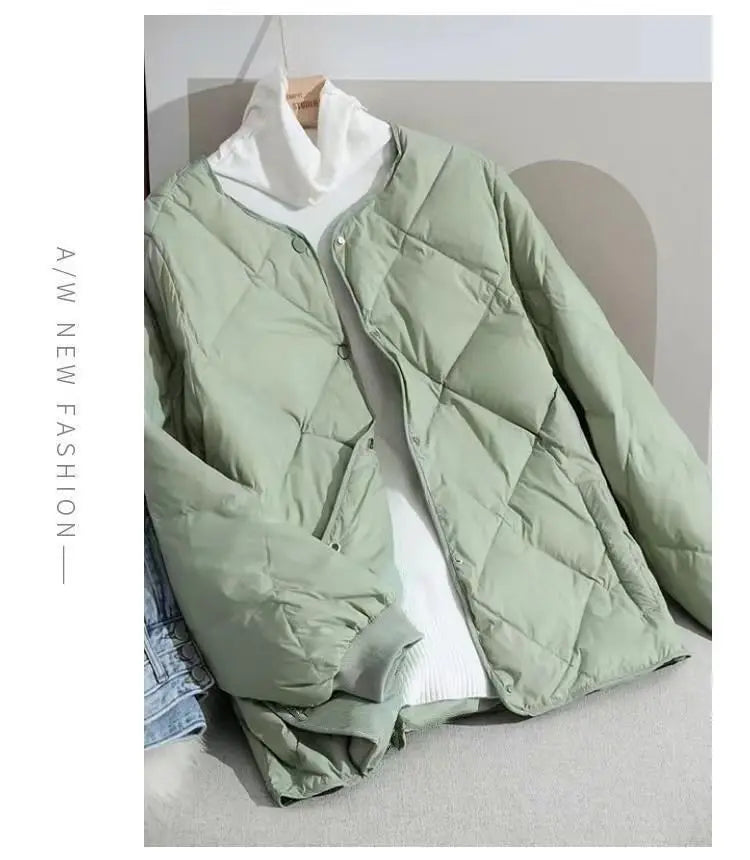 New Autumn Winter Jacket Parkas Warm Quilted Lightweight Women Coat Cotton Padded Jacket Cheap Wholesale Women's Clothing