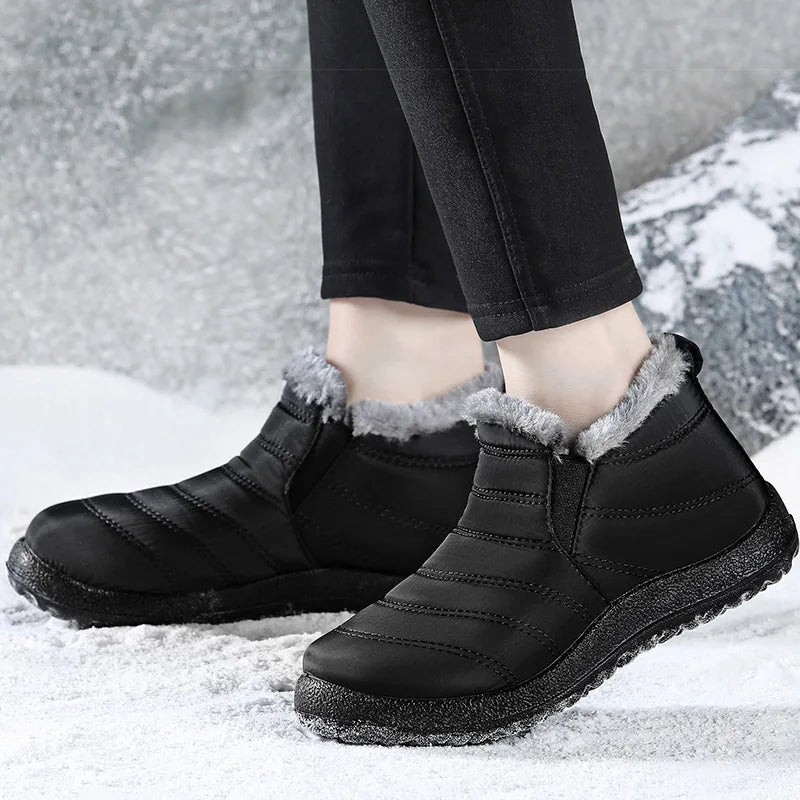 Men's Sneakers Warm Winter Sneakers With Fur Shoes Man Casual Sneaker Slip On Winter Shoes For Men Loafers 2025 Casual Shoes