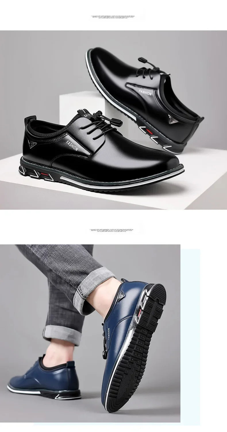 Shoes Men Dress Slip on Mens Casual Oxford Shoe Moccasin Male Footwear Pointed Toe Shoes for Men Flat Zapatillas Hombre 2025