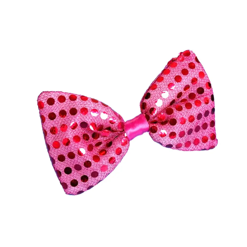 10pcs Blinking Light Up Sequin Bow Tie Necktie Gift Glow Party Luminous Neck Wear Cosplay Birthday Halloween