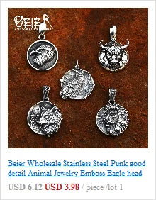 BEIER Wholesale Classic Garden Flower Skull Ring For Man Stainless Steel Man's Punk Style Jewelry BR8-071 US Size Halloween Gift