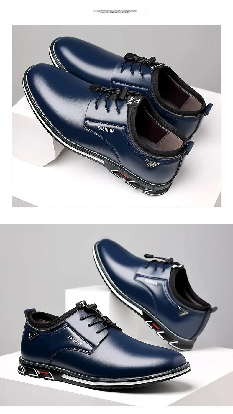 Shoes Men Dress Slip on Mens Casual Oxford Shoe Moccasin Male Footwear Pointed Toe Shoes for Men Flat Zapatillas Hombre 2025